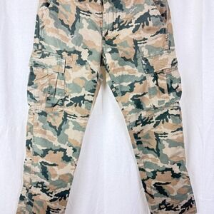 Levis Pants Men's Woodland Camo Cargo Utility White Tab Straight Leg